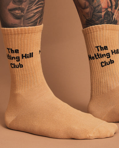 The Notting Hill Club Beige Socks