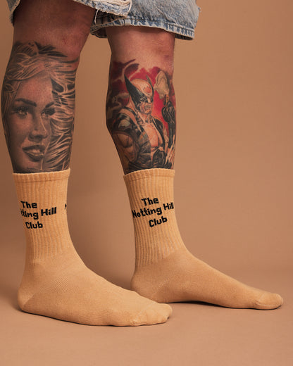 The Notting Hill Club Beige Socks
