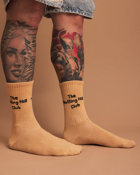 The Notting Hill Club Beige Socks