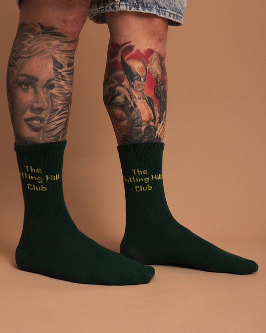 The Notting Hill Club Dark Green Socks