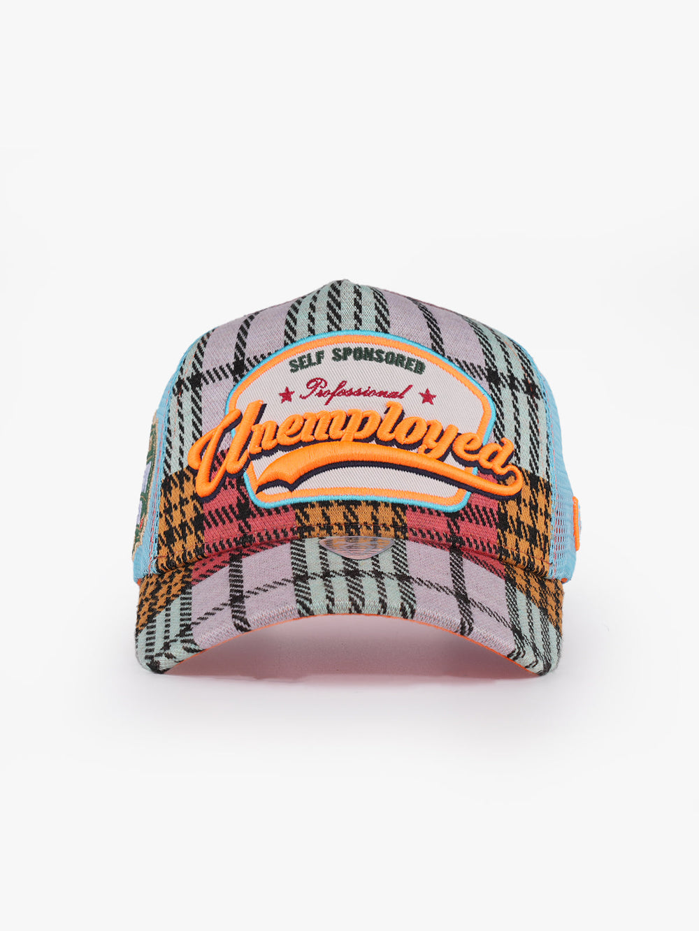 Unemployed Blue Trucker Cap detail view 2
