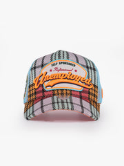 Unemployed Blue Trucker Cap detail view 2