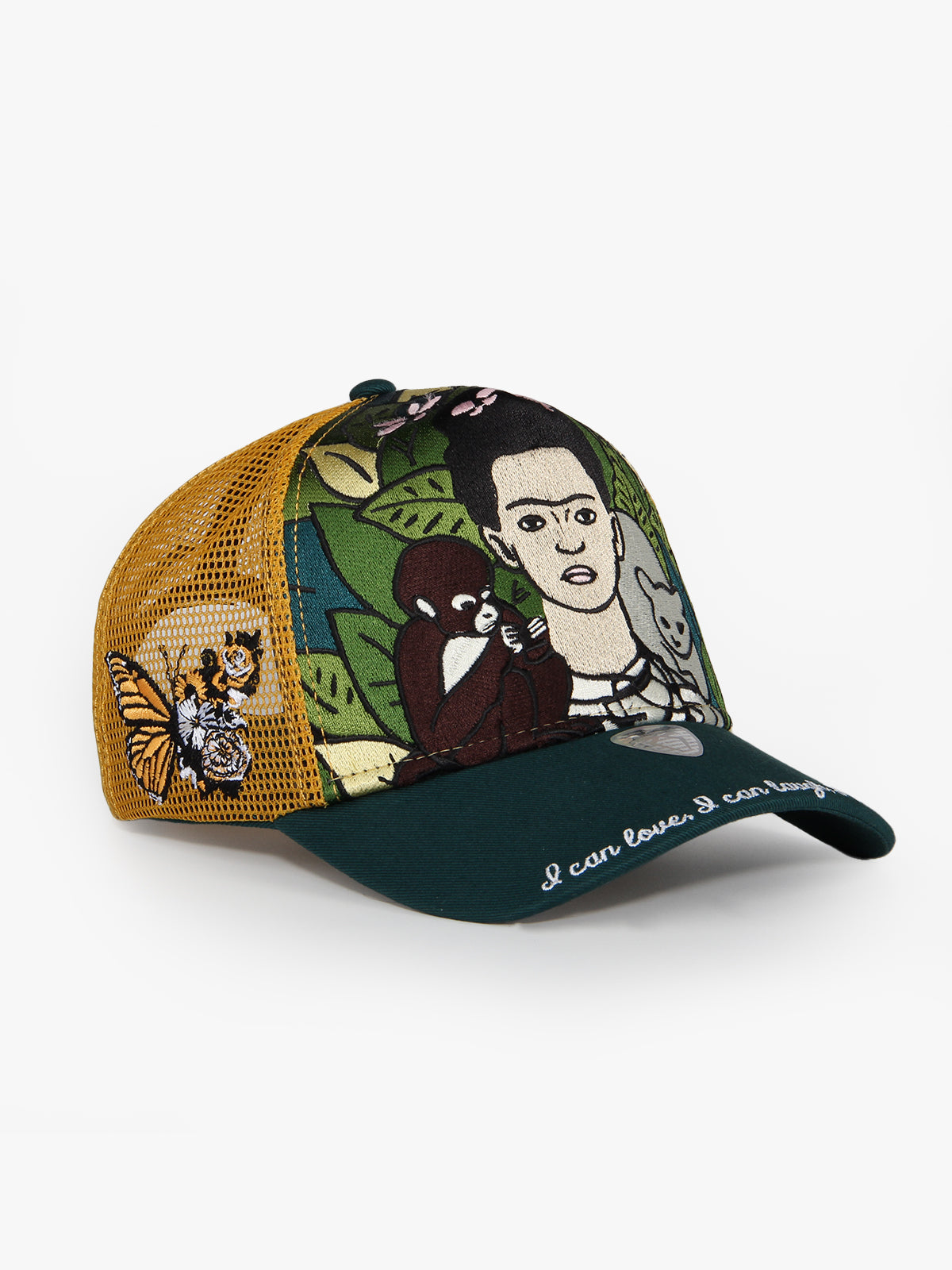 Frida Green Trucker Cap detail view 4