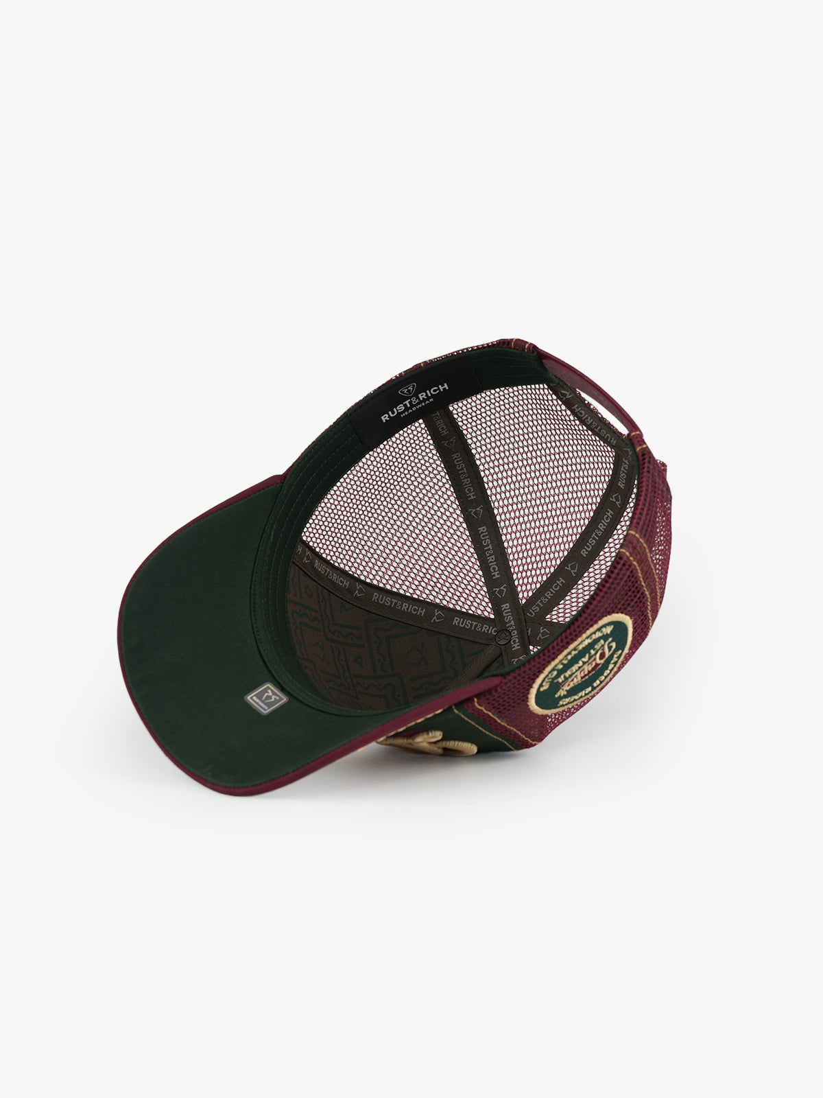 Dapper Riders Green Trucker Cap detail view 5