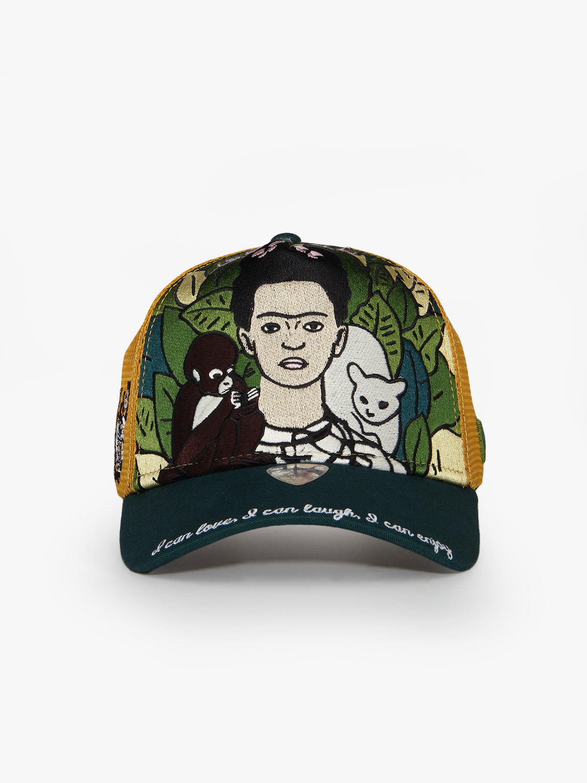 Frida Green Trucker Cap detail view 3