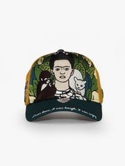 Frida Green Trucker Cap detail view 3
