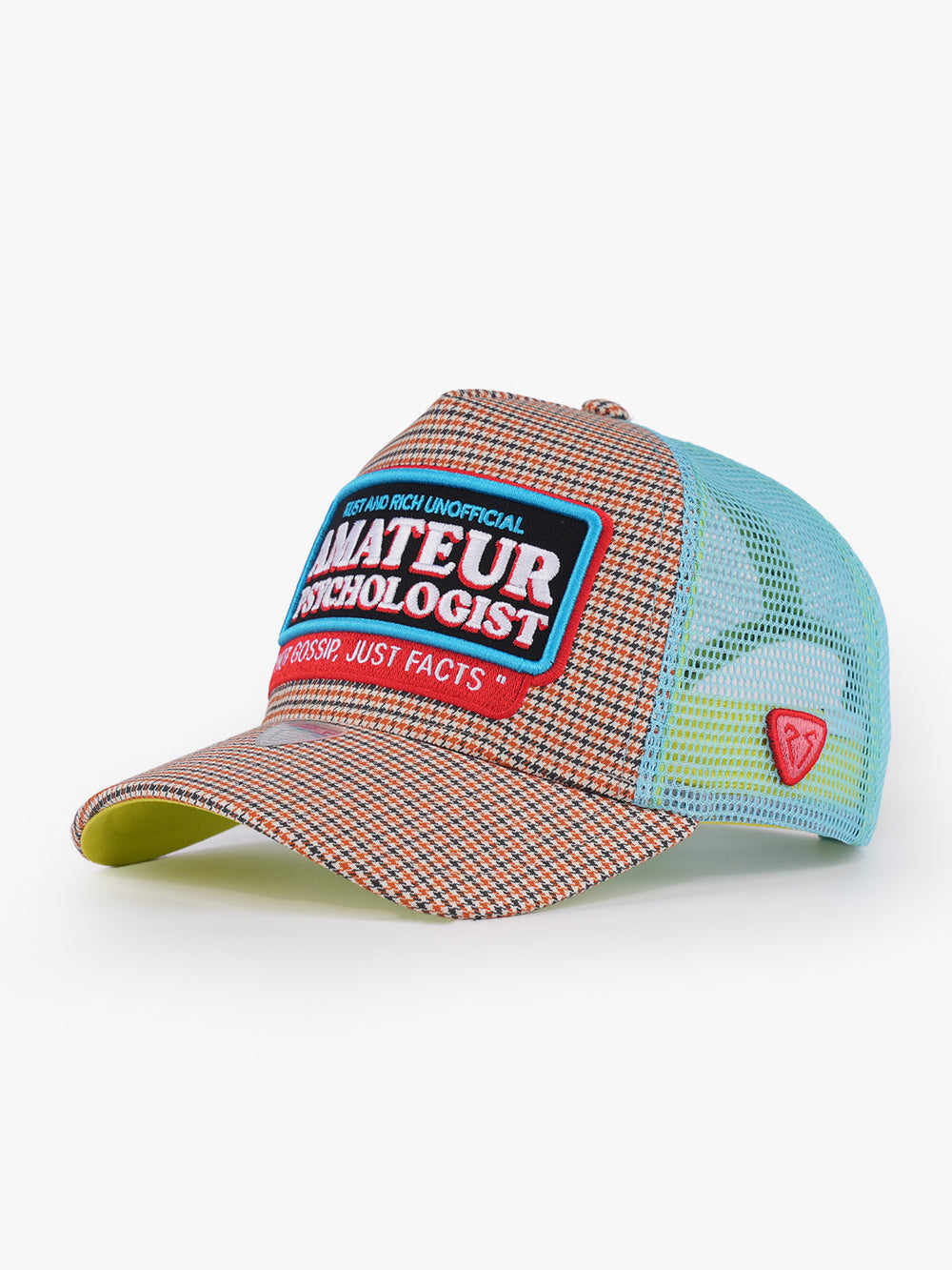 Psychologist Orange Trucker Cap front view
