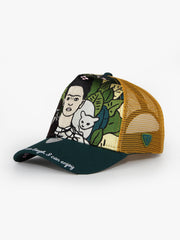 Frida Green Trucker Cap front view