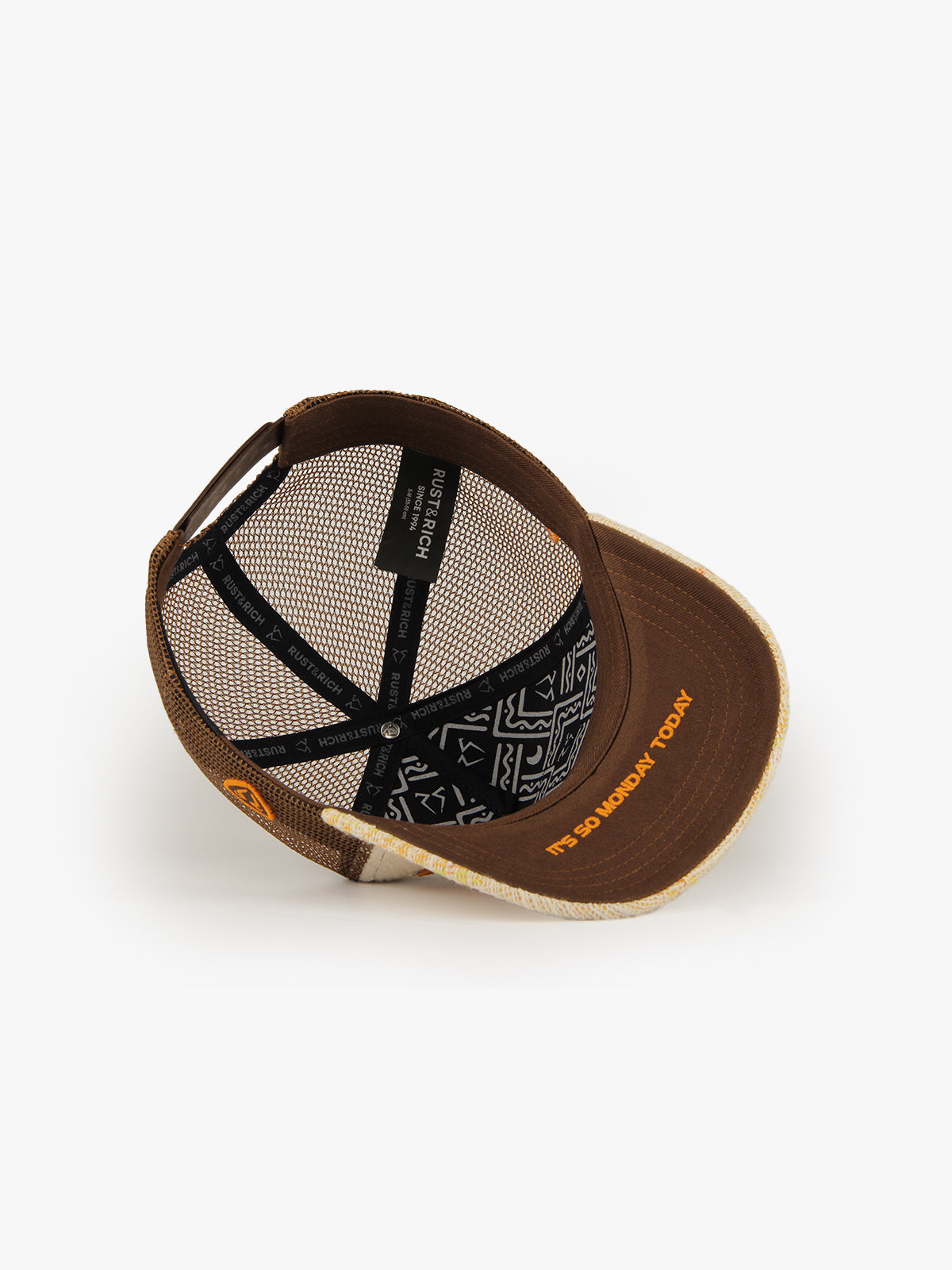 Not Today Brown Trucker Cap detail view 4