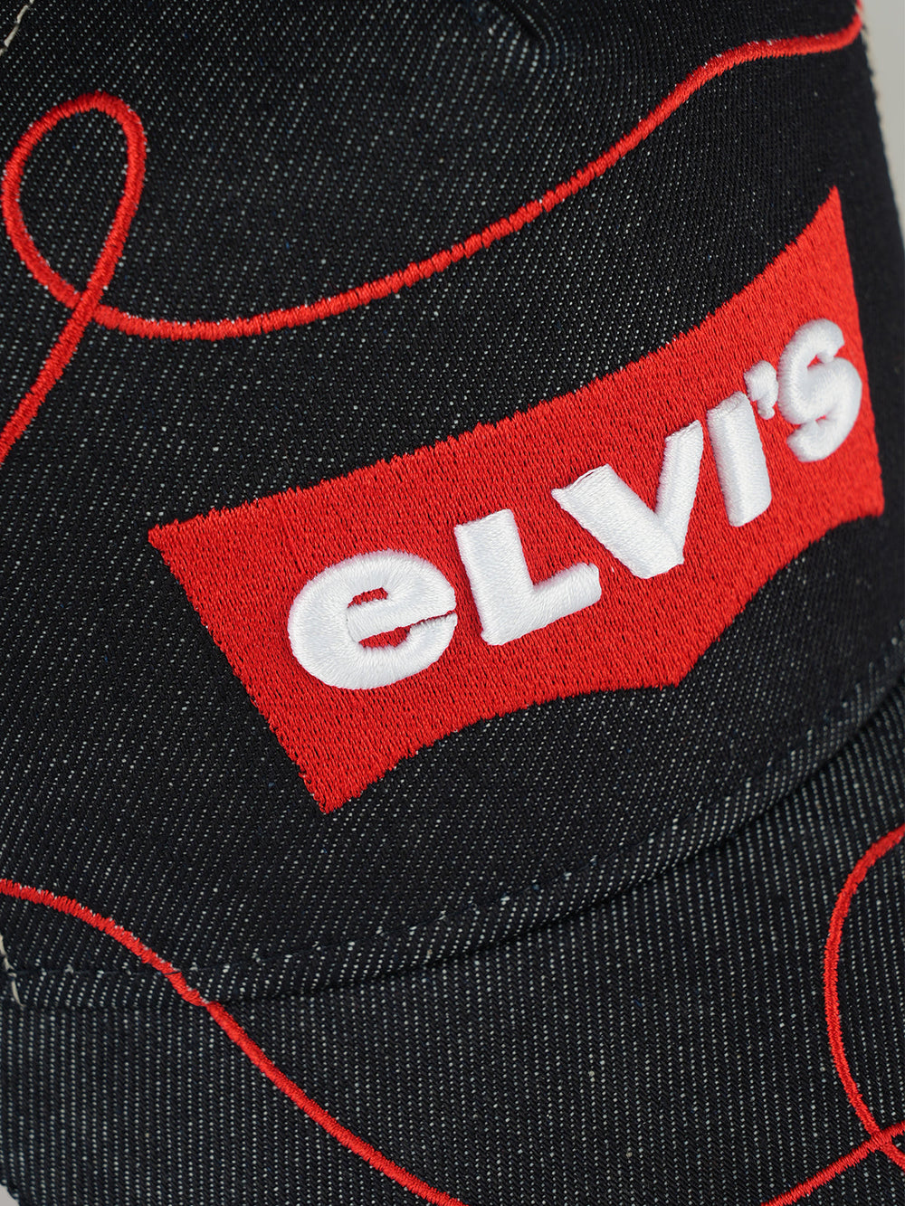 Elvis Navy Trucker Cap detail view 3