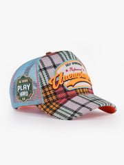 Unemployed Blue Trucker Cap detail view 3