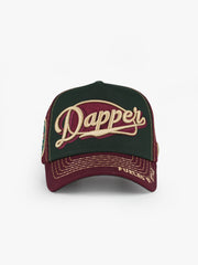Dapper Riders Green Trucker Cap detail view 2
