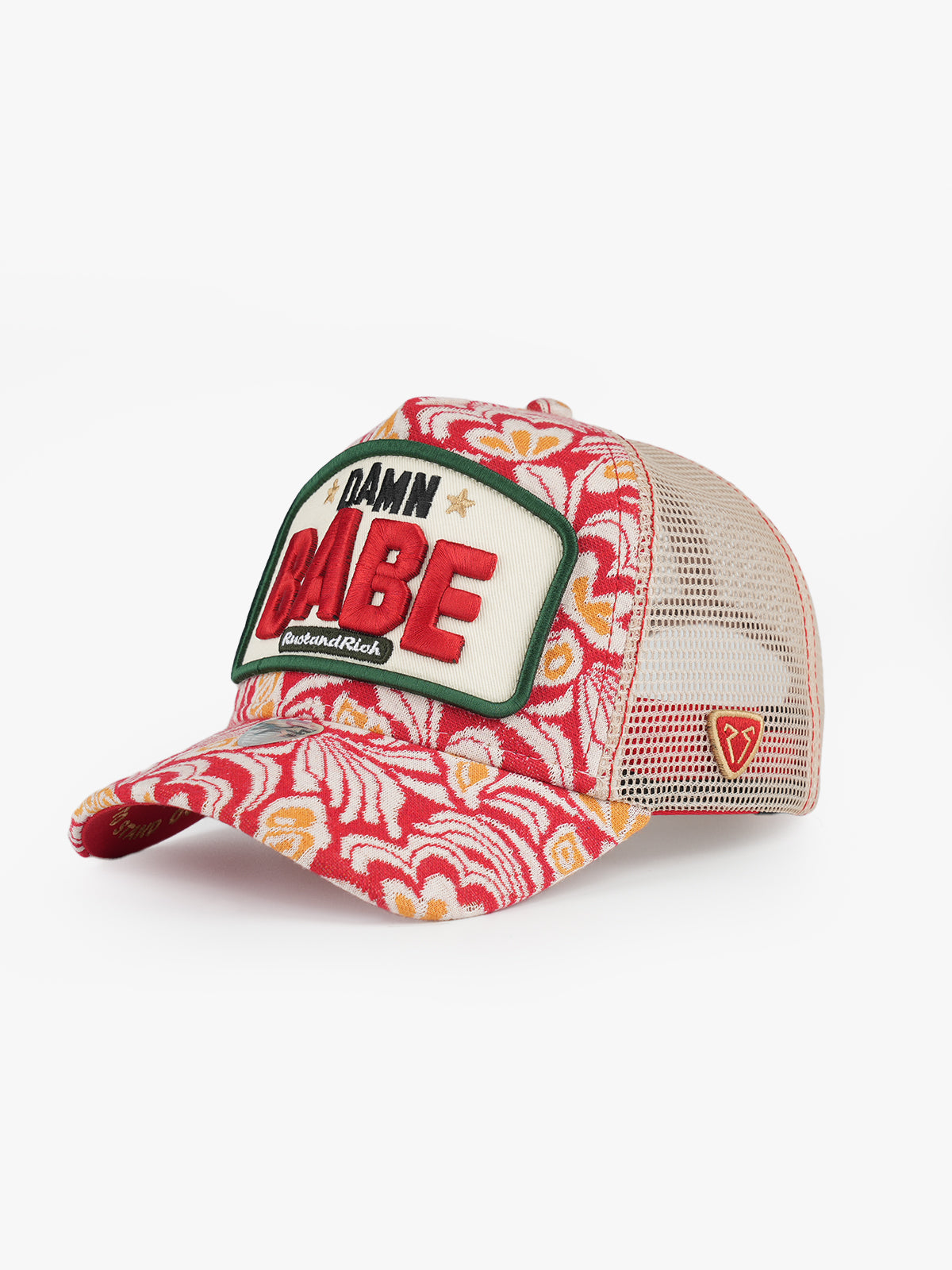 Babe Red Trucker Cap front view