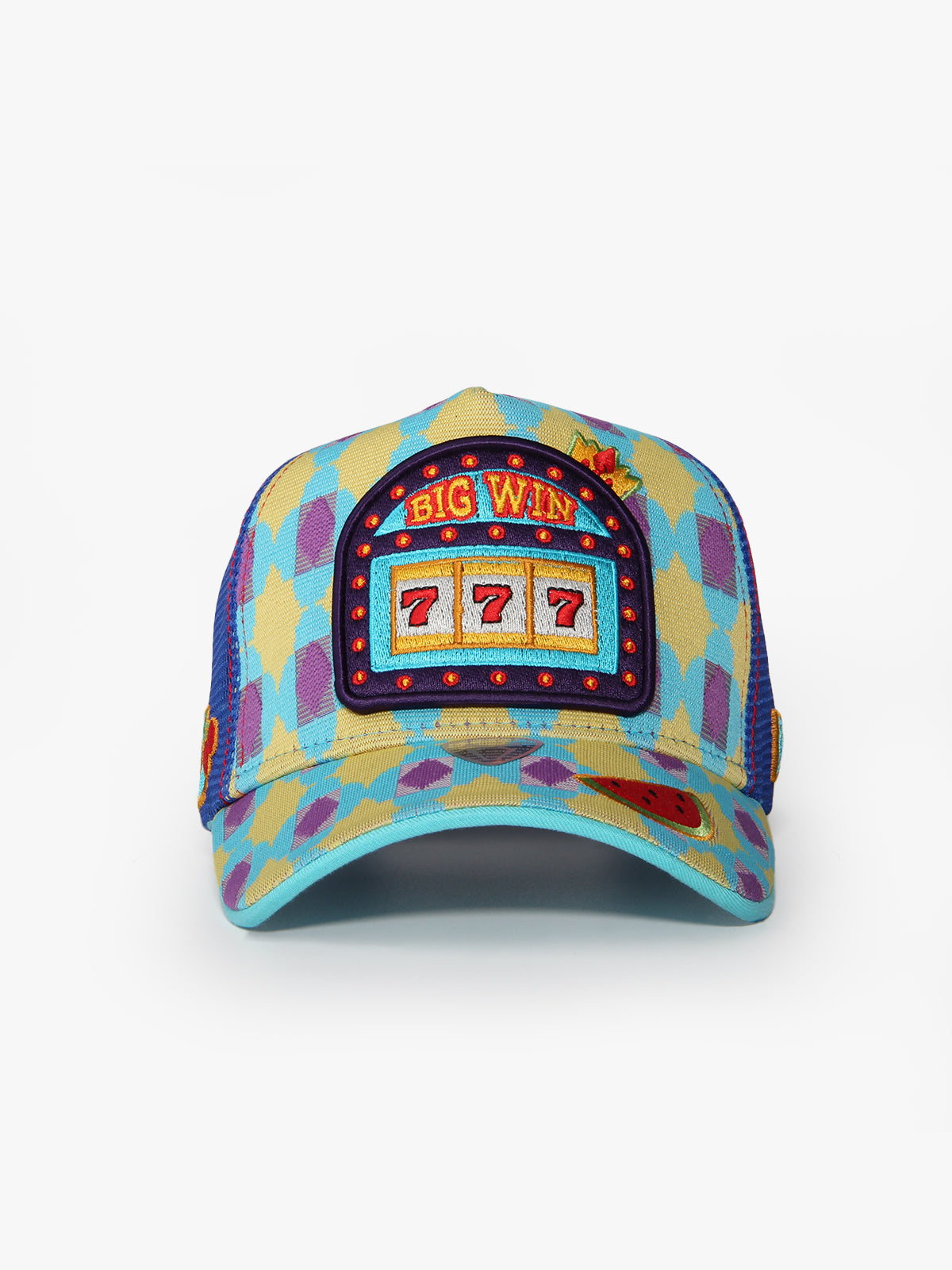 Vintage Race Burgundy Trucker Cap detail view 2