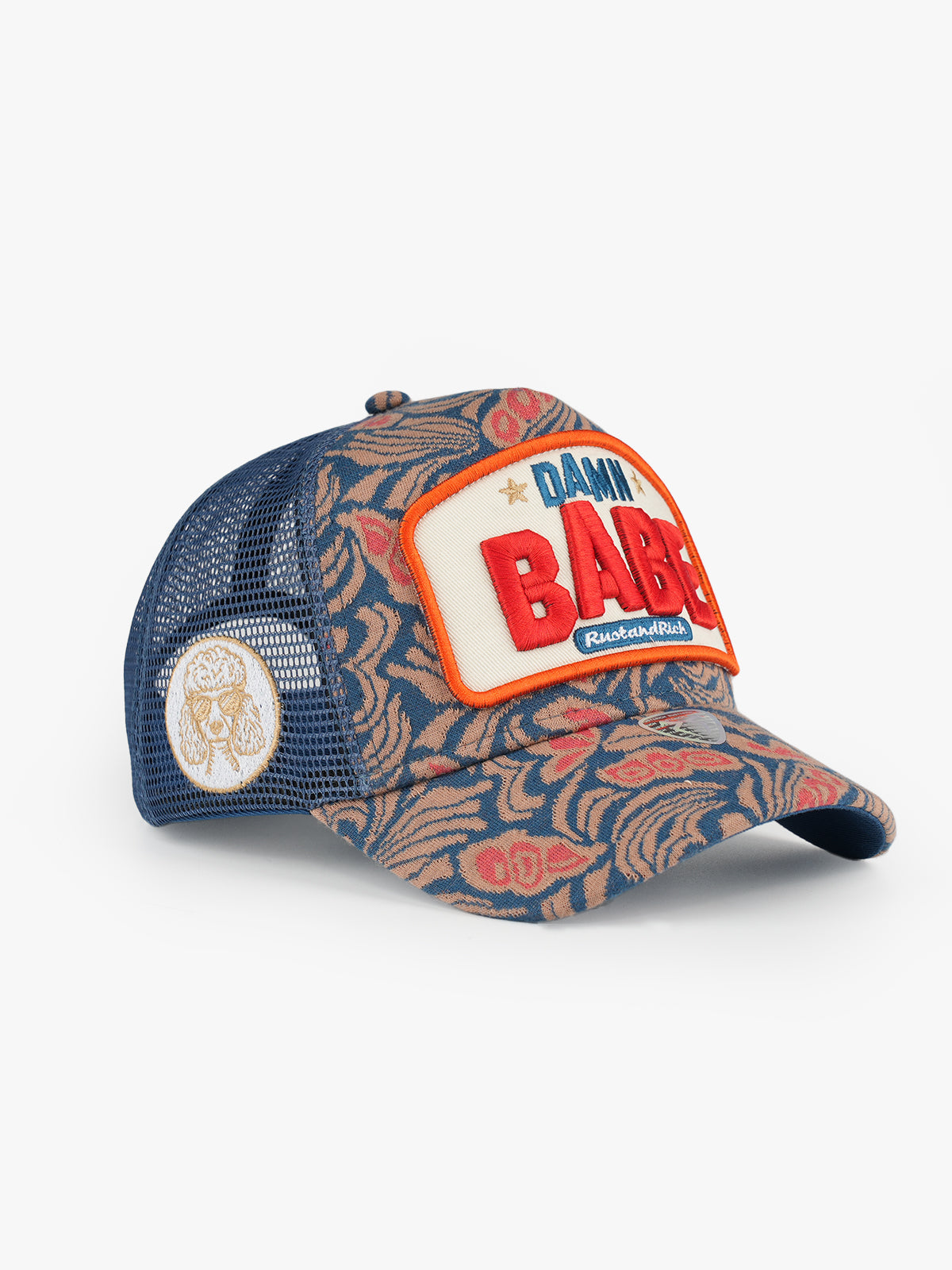 Babe Blue Trucker Cap detail view 3