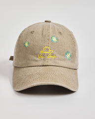Front view of Van Gogh Beige Washed Cap
