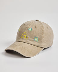 Side view of Van Gogh Beige Washed Cap