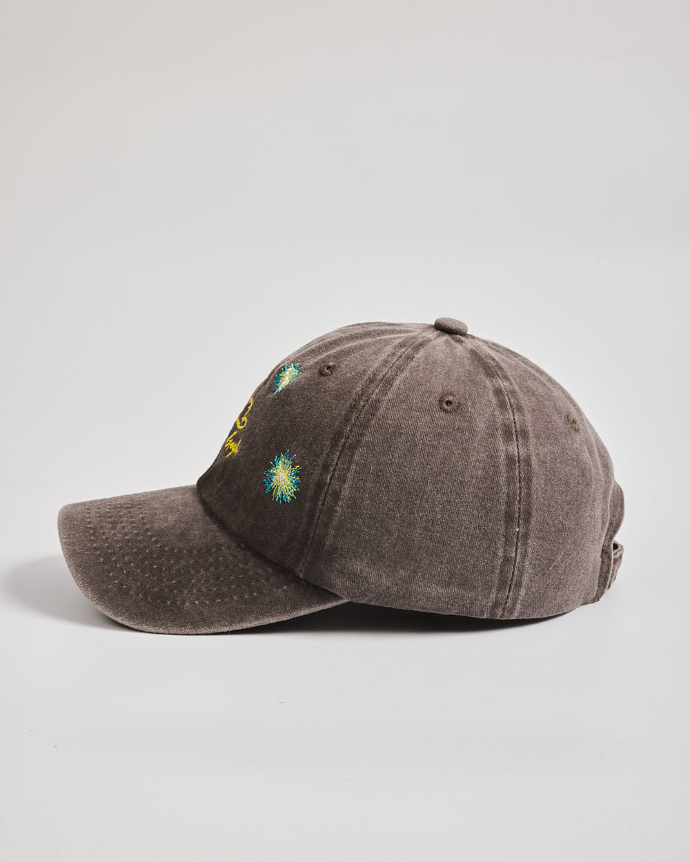 Van Gogh Brown Washed Cap on a light gray background