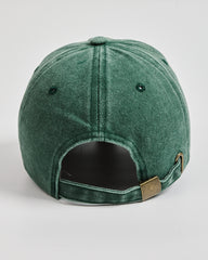 Back view of Van Gogh Dark Green Washed Cap