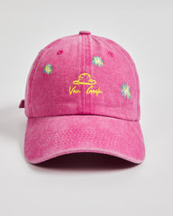 Front view of Van Gogh Hot Pink Washed Cap