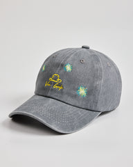 Side view of Van Gogh Light Grey Washed Cap