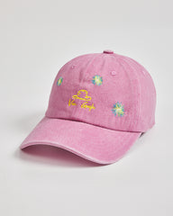 Side view of Van Gogh Pink Washed Cap