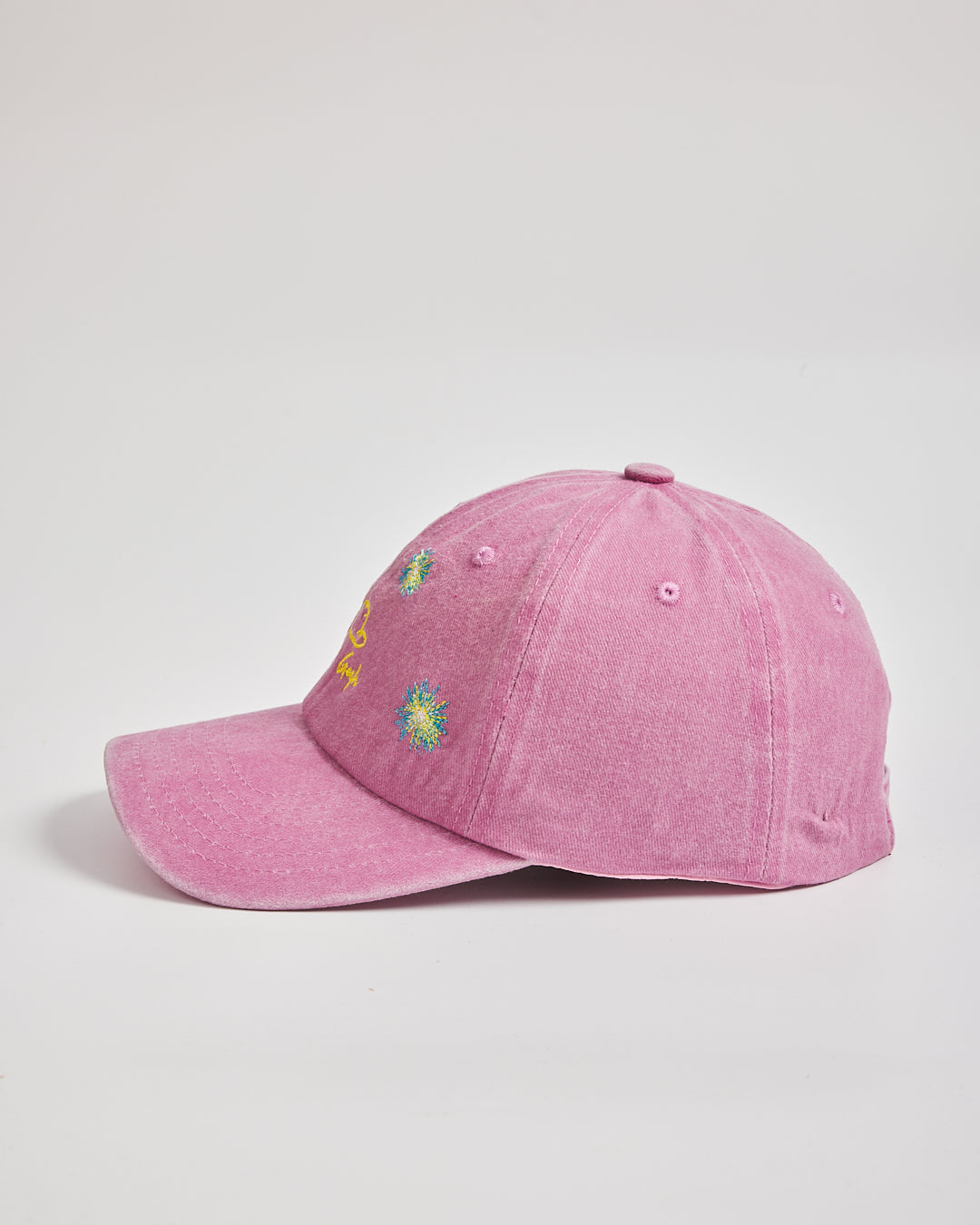 Van Gogh Pink Washed Cap on a light gray background