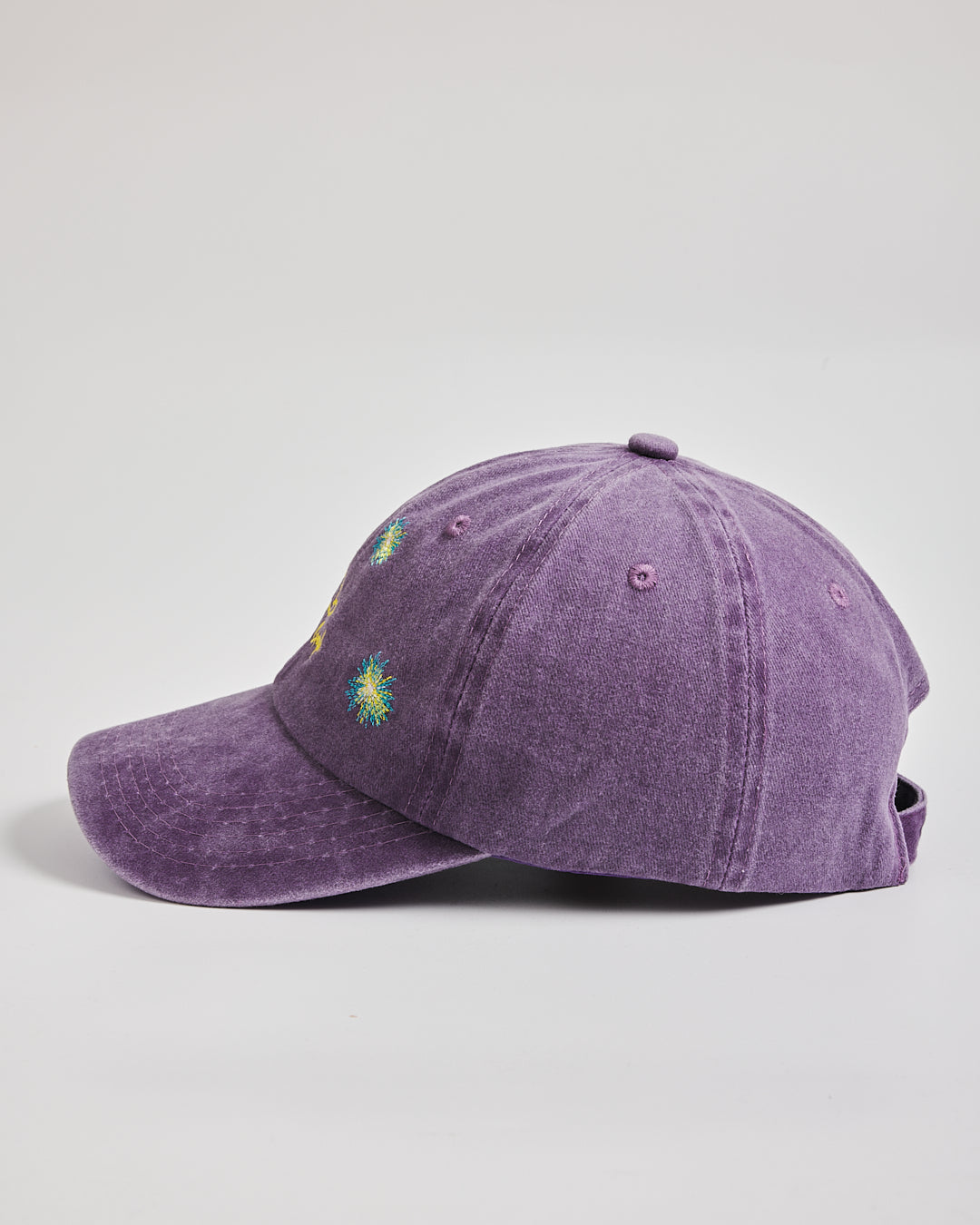 Van Gogh Purple Washed Cap on a light gray background