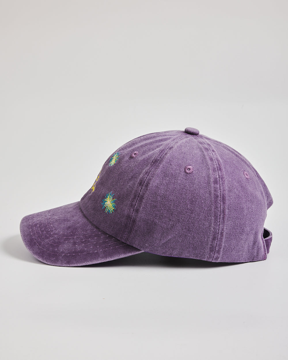 Van Gogh Purple Washed Cap on a light gray background