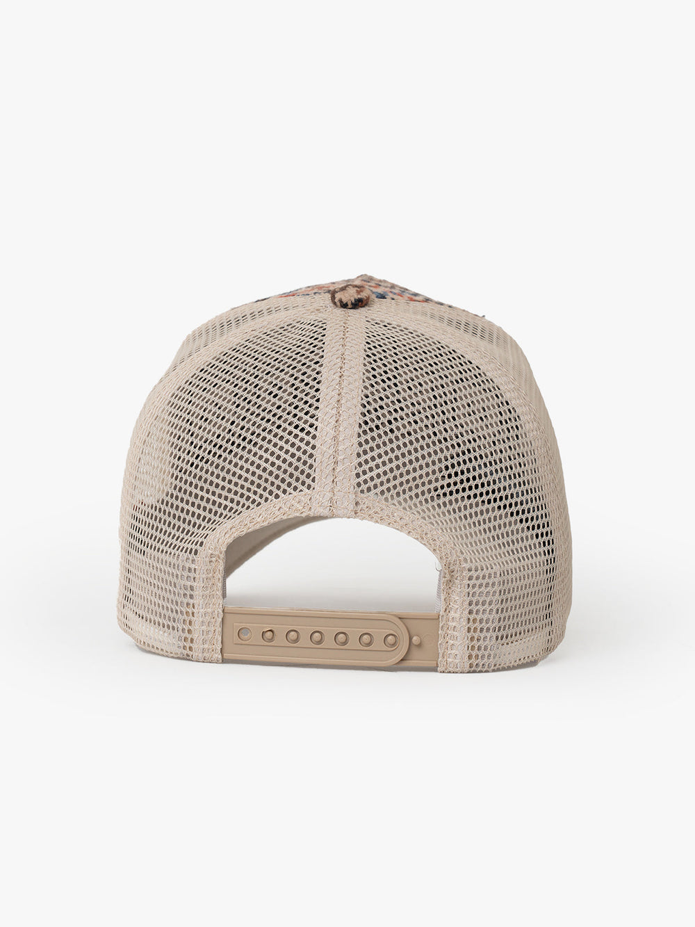 Back view of Vegas Beige Trucker Hat