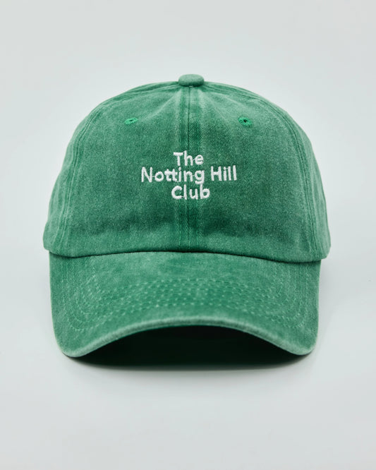 The Notting Hill Club Green Washed Cap