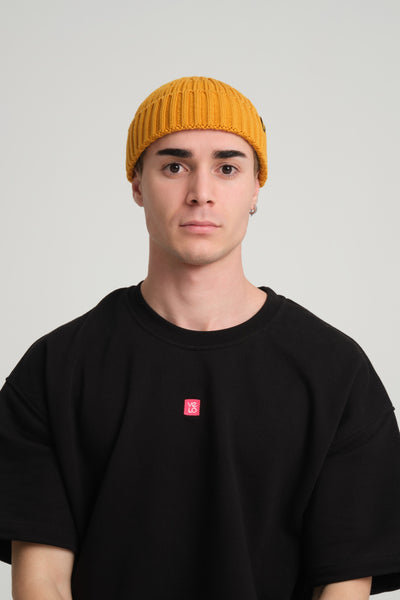 Mustard Fisherman Beanie