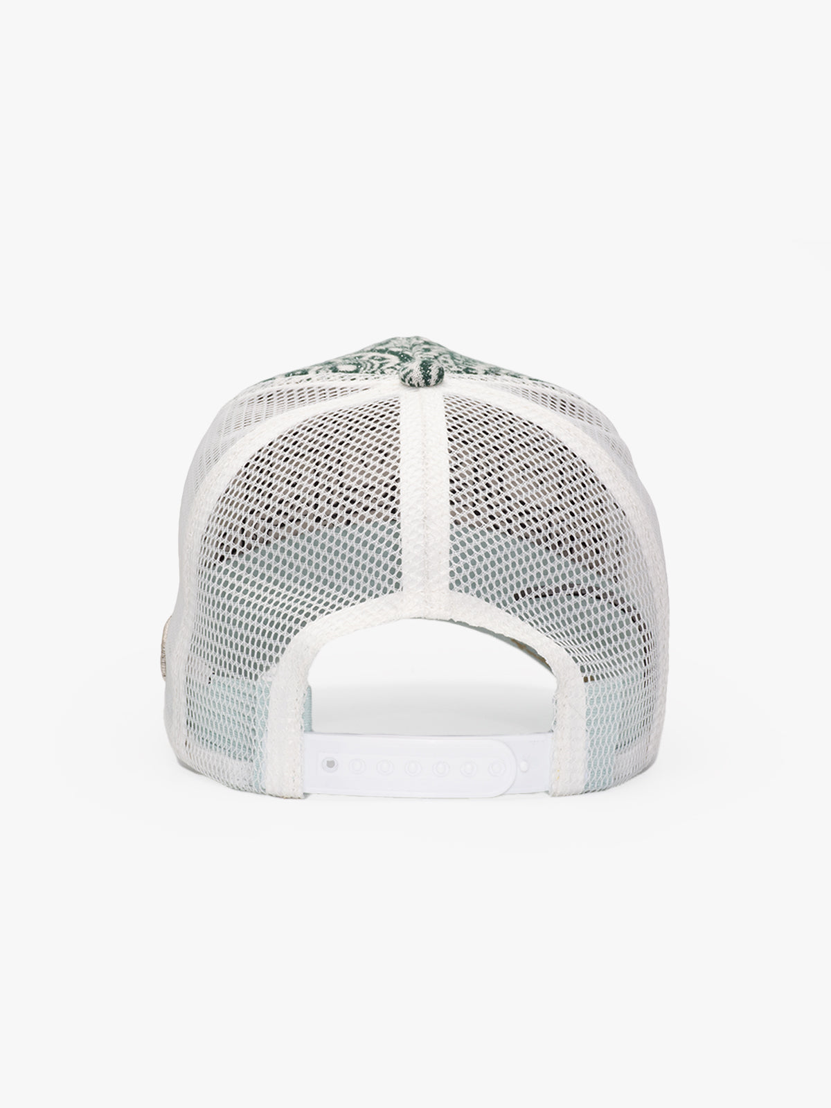 Back view of Vintage Race Green Trucker Hat