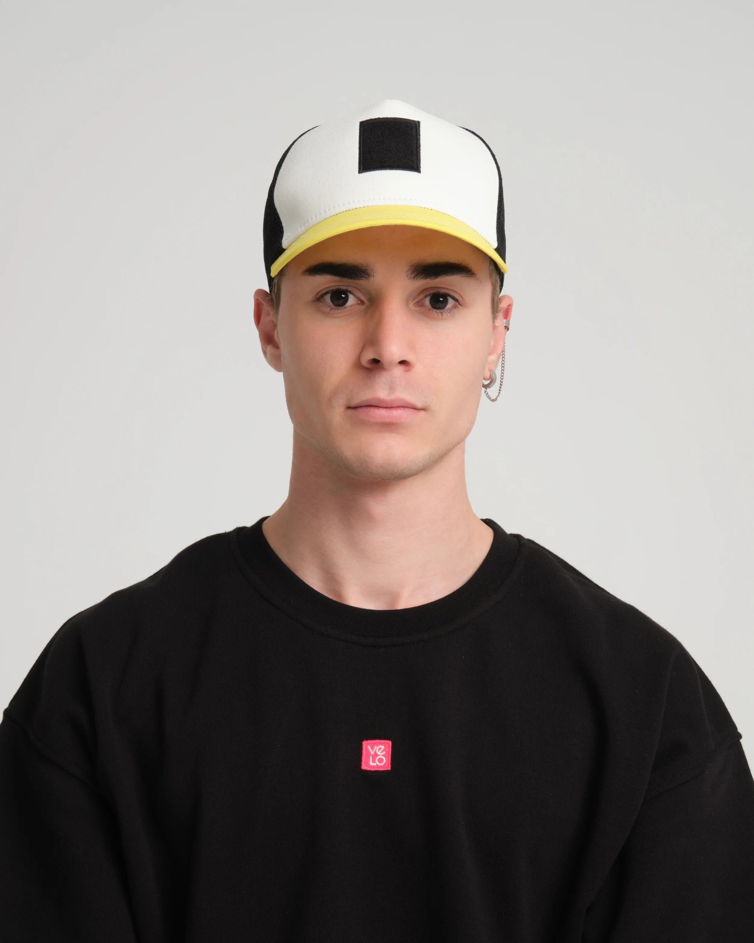 Yellow Trucker Cap With Free Patch