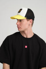 Yellow Trucker Cap With Free Patch