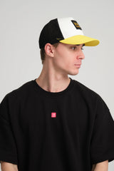 Yellow Trucker Cap With Free Patch