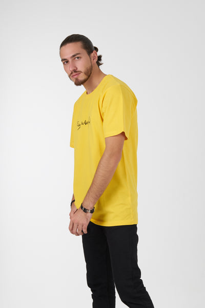 Yellow Embroidered T-shirt