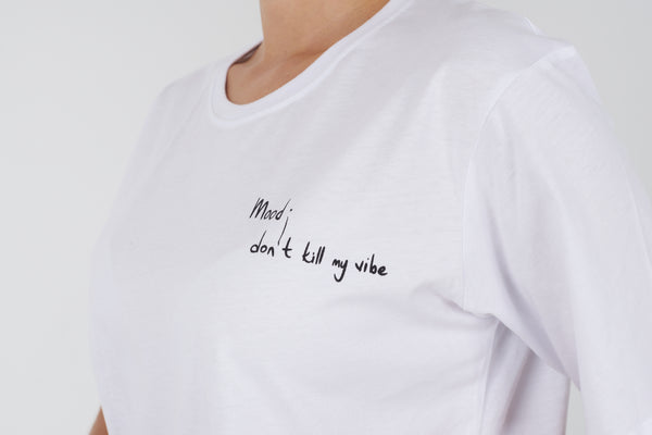 MOOD Printed White Tee