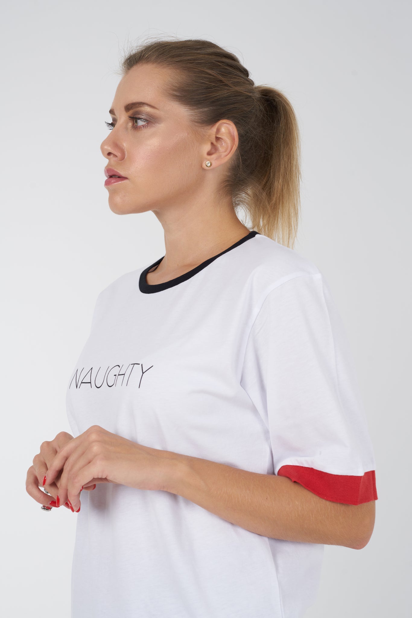 NAUGTHY White Tee