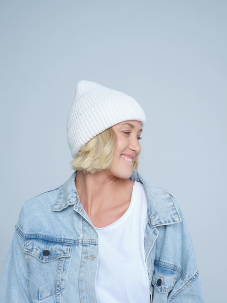 Pure White Lux Beanie