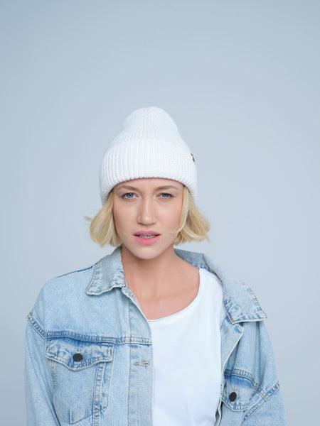 Pure White Lux Beanie