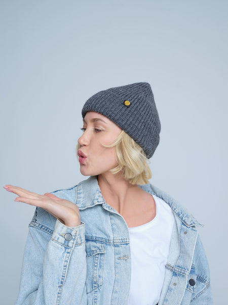 Dark Grey Lux Beanie