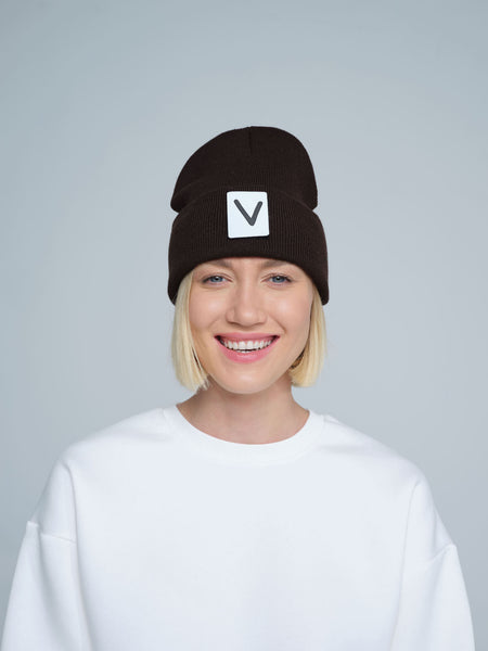 Espresso Beaniemal Design Beanie