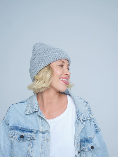 Grey Lux Beanie