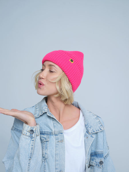 Hot Pink Lux Beanie