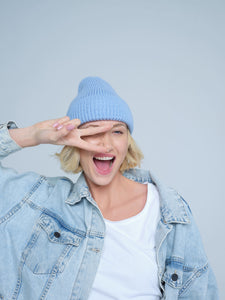 Ice Blue Lux Beanie