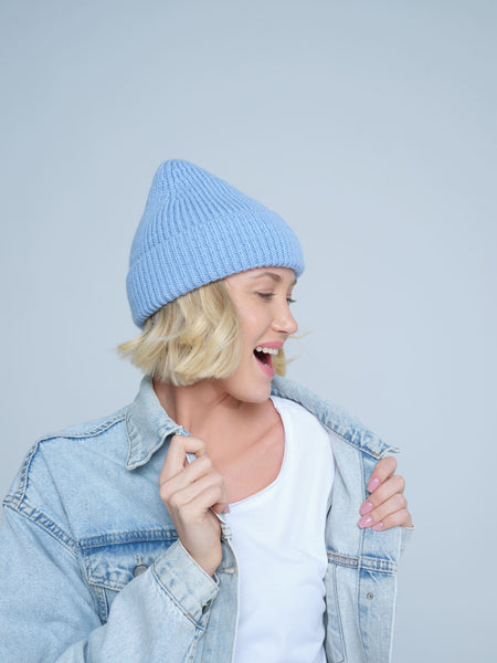 Ice Blue Lux Beanie