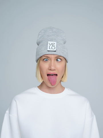 Light Grey Beaniemal Design Beanie