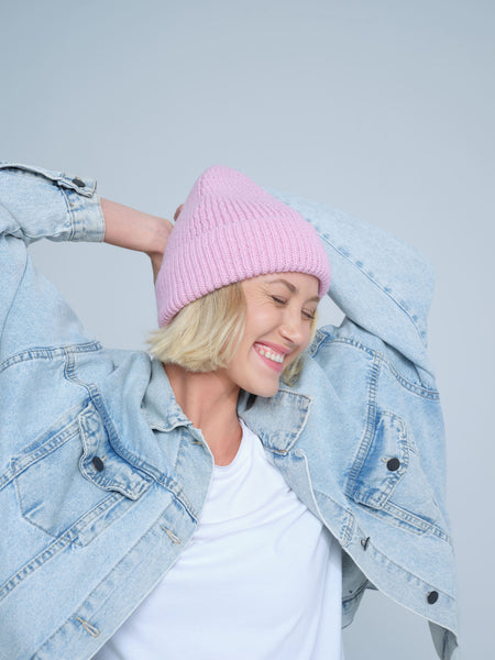 Light Pink Lux Beanie