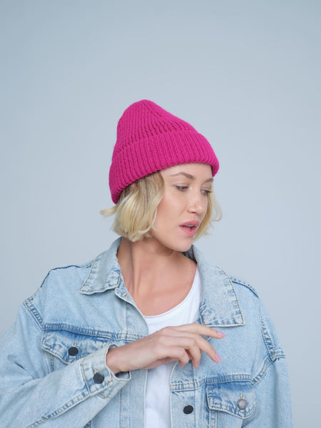 Magenta Lux Beanie